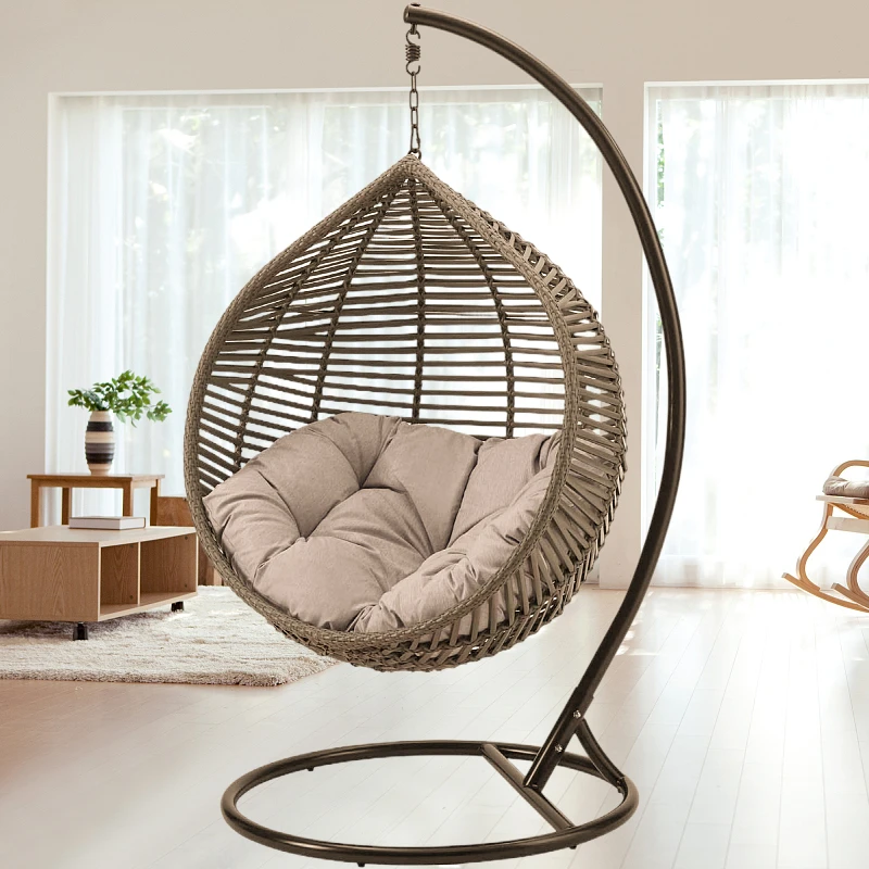 Rattan Furniture Patio Swing Chair,Outdoor Garden Swing Hammock,Patio ...