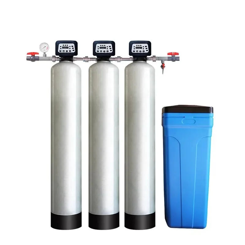 Glass Fiber Ion Exchange Resin Dewatering Filter Water Softener System with Pump Media Used for Home Water Treatment Filtration