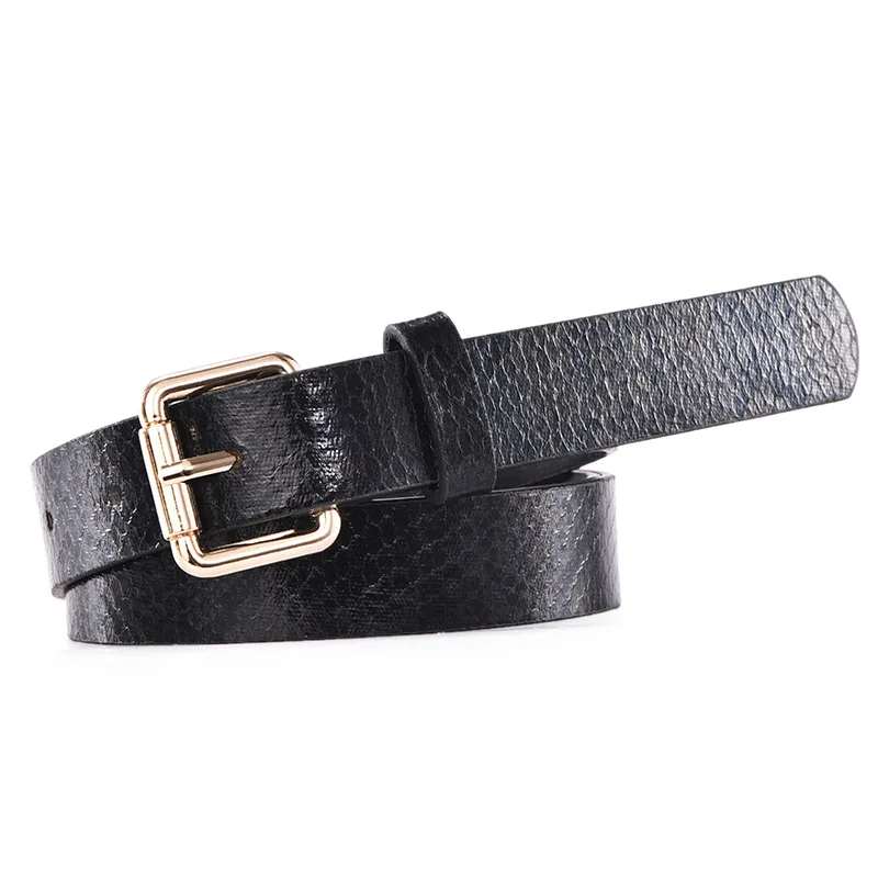 Women Belt with Pearls - Snakeskin Leopard Print PU Leather display picture 1