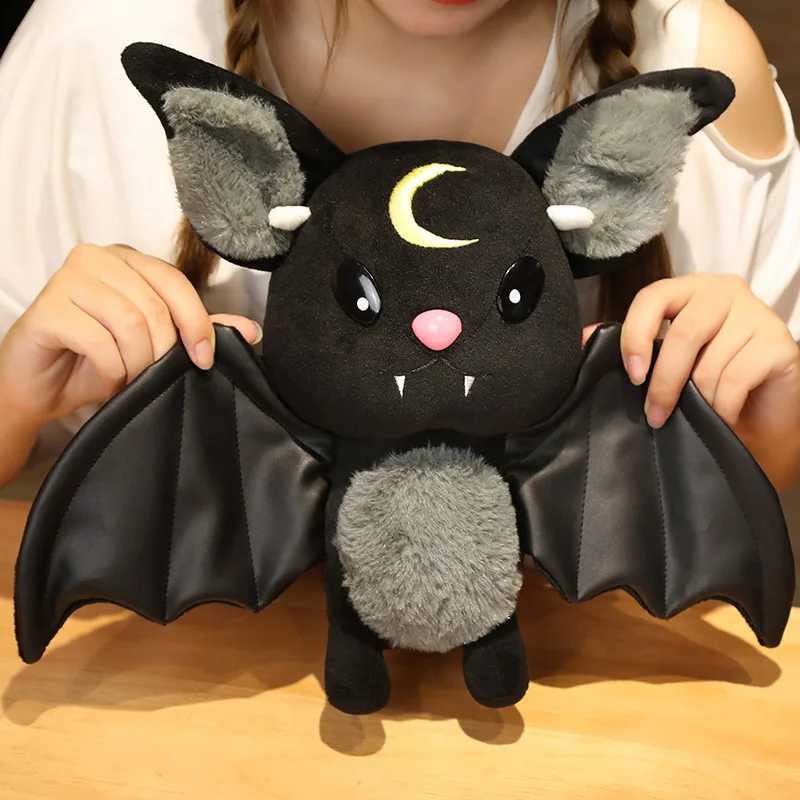 45cm Halloween Gift Stuffed Wild Animal Bats Fluffy Stuffed Animal Black Bat  Plush Soft Toy - Buy Soft Toy,Stuffed Wild Animal Bats,Black Bat Plush  Product on 