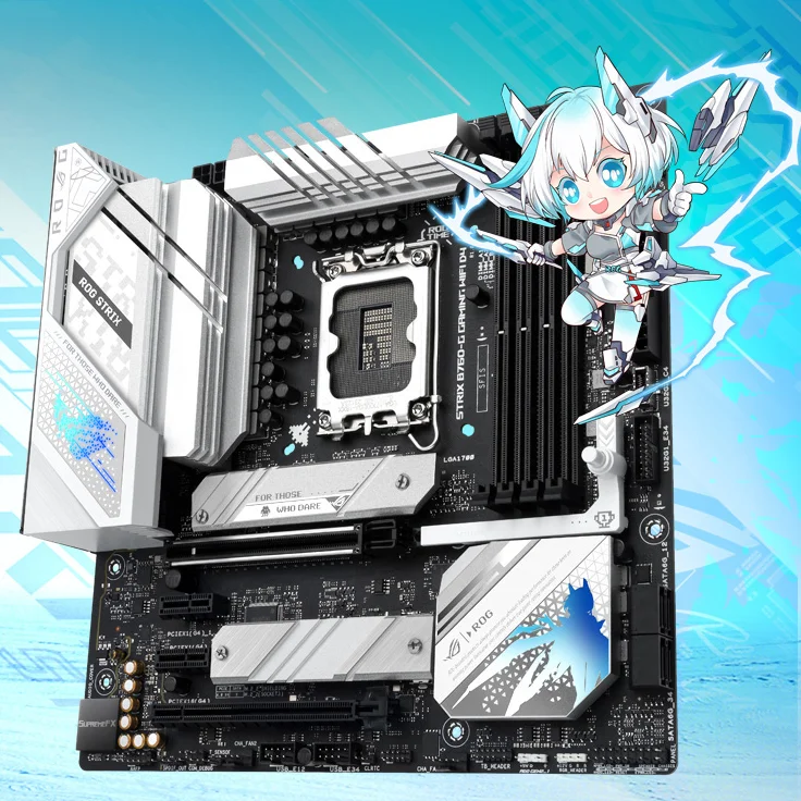 ROG STRIX B760-G GAMING WIFI D4 Motherboard - Small Blow Snow