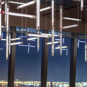 ECOJAS Luxury Glass Chandelier for Hotel Lobby Super Market Wedding Hotel New Design Large Pendent Light