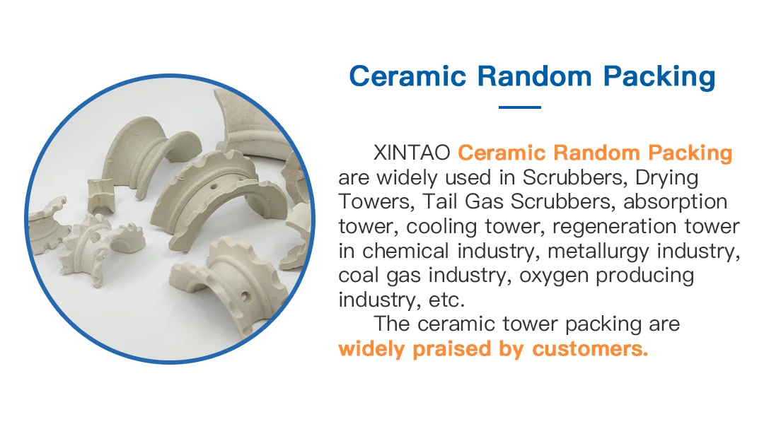 Xintao chemical tower packing ceramic cascade mini ring saddles