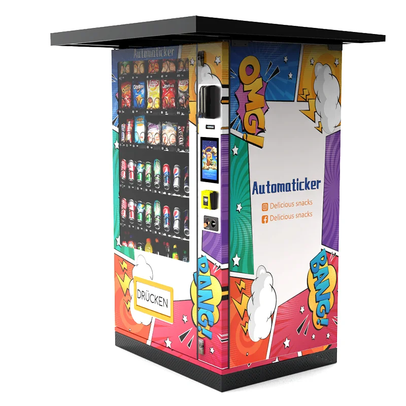 Automatic Waterproof Outdoor Vending Machine Hot Food Vending Machine Automatic with Internal Heating and Cold System