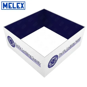 MELEX Fabric Square Exhibition Ceiling Advertising Display Overhead Hanging Banner