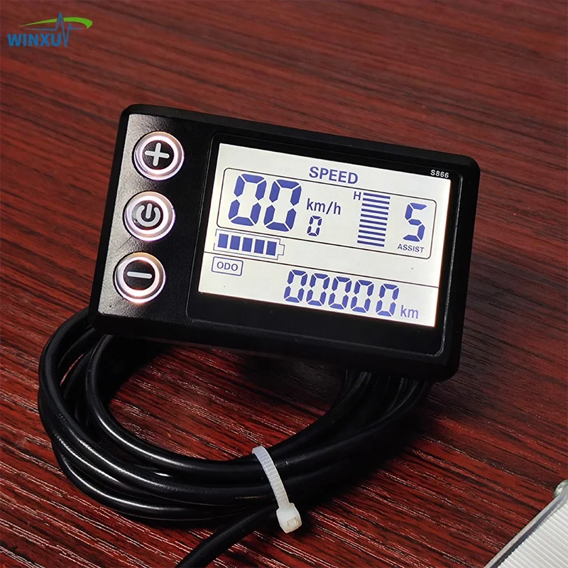 Contrôleur Moteur Vélo Électrique 36V/48V/64V 750-1500W Avec Écran LCD S866