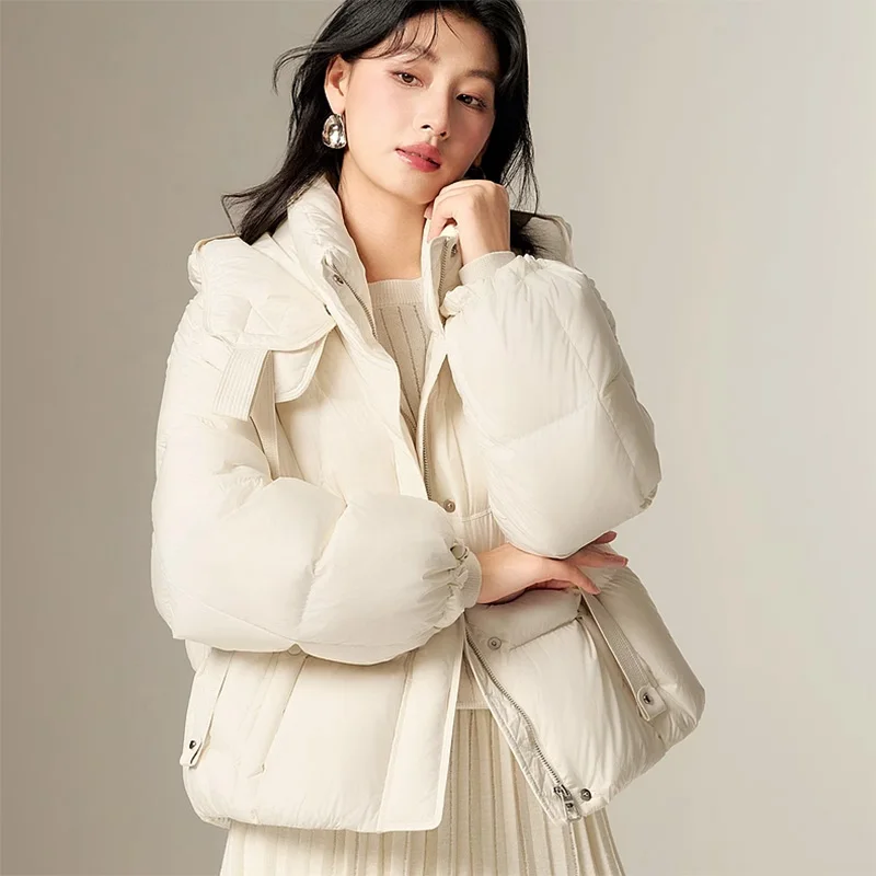Short Warm Clothes for Women Long Down Jacket White Duck Down Korean Women's Coat Intensification Woman Winter Coat Jackets Cold