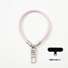 Plata perlada, 30 cm, color lila claro - estilo pulsera.