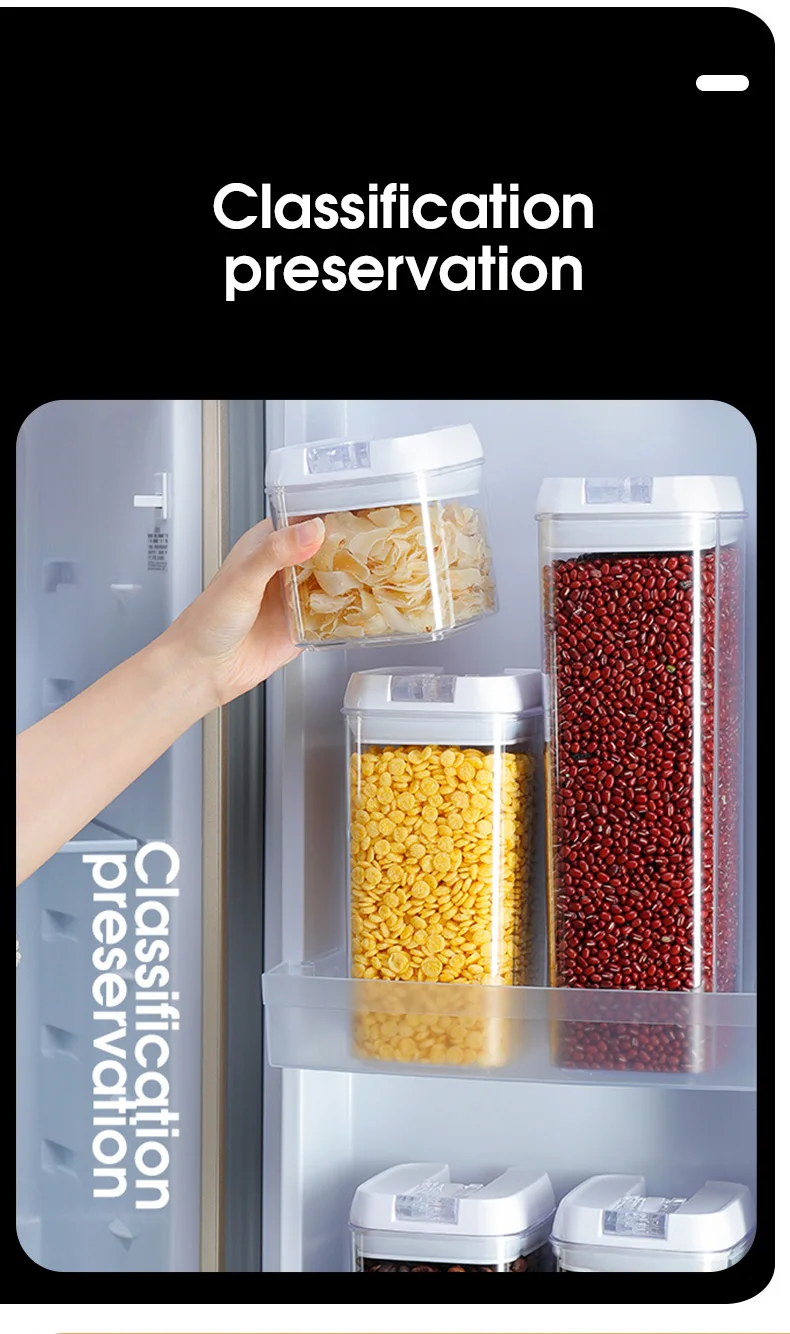 7 Piece Airtight Stackable Food Containers Fridge Plastic Organizer