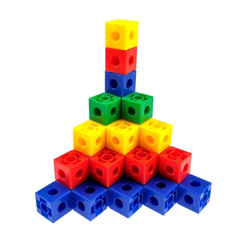 400Pcs 10 colors Multilink Linking Cubes/ Math Manipulative/ Counting Blocks 
