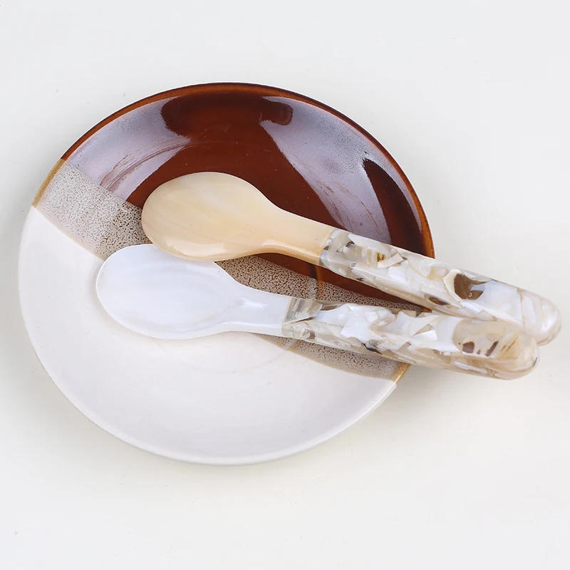 Ложка для икры оптовая продажа изысканная перламутровая Икра 12 см