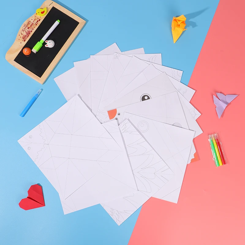 
Цветная детская игра «сделай сам» для оригами, 3d-ручная игра оригами crane 