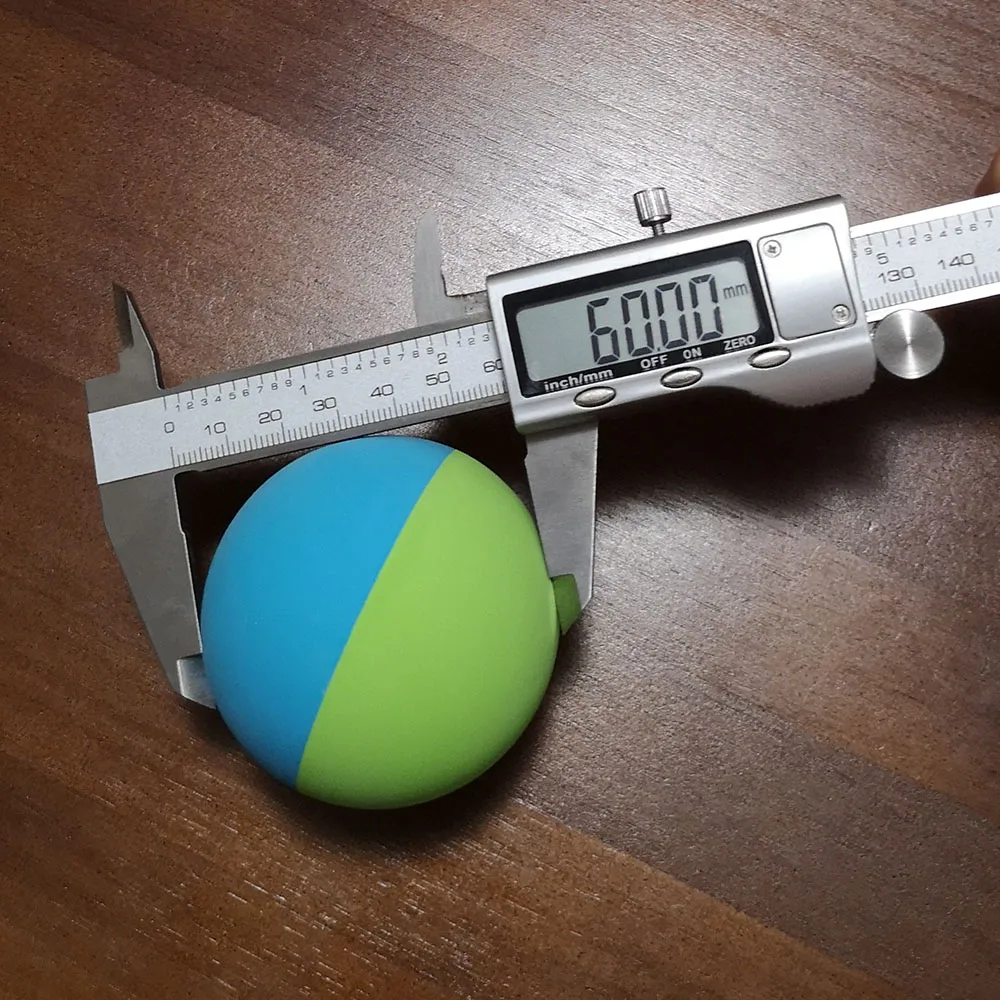 High Quality Double Color High Bounce 6cm Colorful Racket Ball Blue