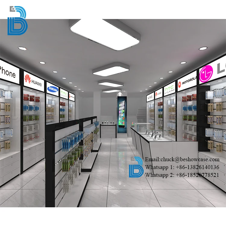 High Quality Modern Cell Phone Display Rack for Mobile Phone Shop Interior  Design