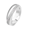 White stone Rhodium Plated