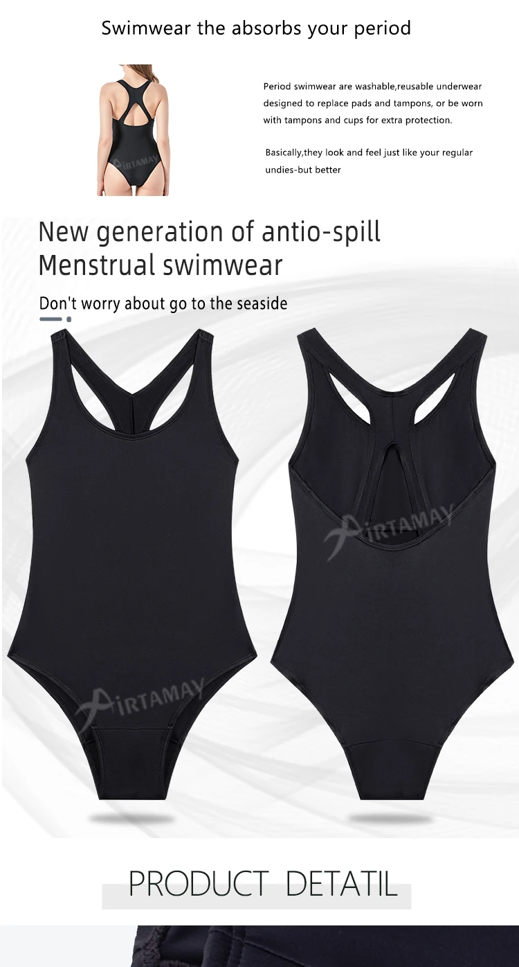Airtamay Y801 Reusable 4 Layers Swimsuit Leak Proof Period Beach Wear