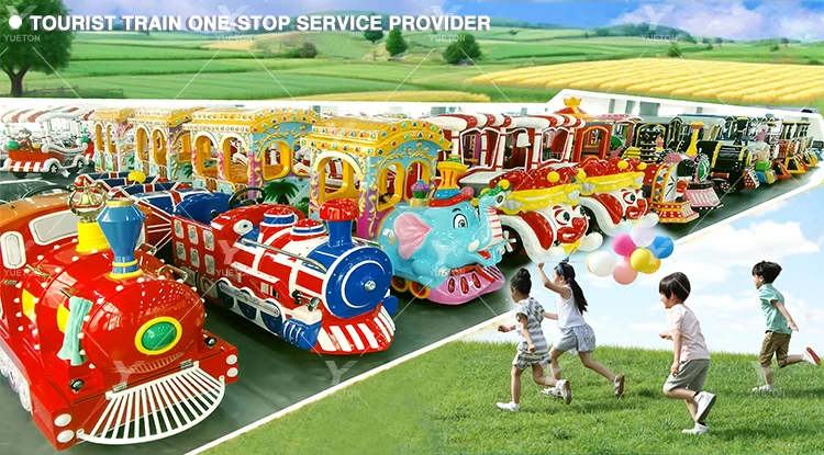 24 Seats Locomotive Attraction - Electric Train Rides Set