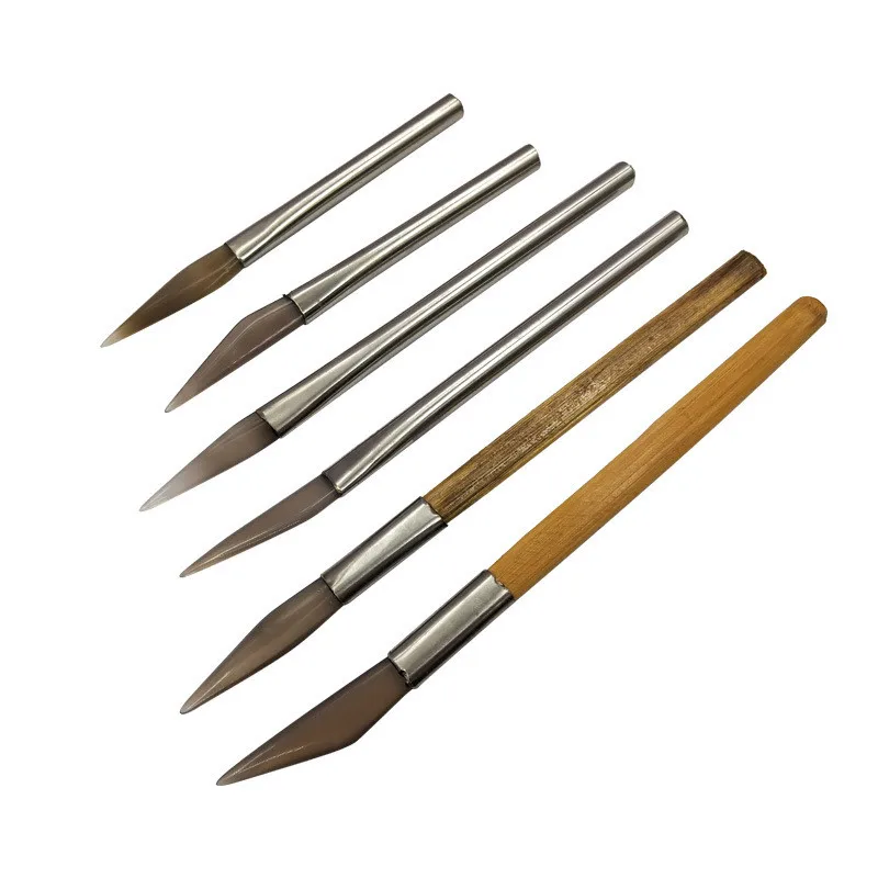 ANKROYU Agaat Burnisher, Polijsten Burnisher, Agaat Burnishing Tool, Sieraden Maken Gereedschap Set Professioneel, Hand Sieraden Polijsten Tool Goud Zilver Polijsten Gereedschap (9cm