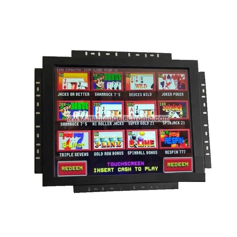 19 22 24 27 32 43 inch capacitive touch screen pog game monitor with LED light for slot coin operated gaming machine Roulette