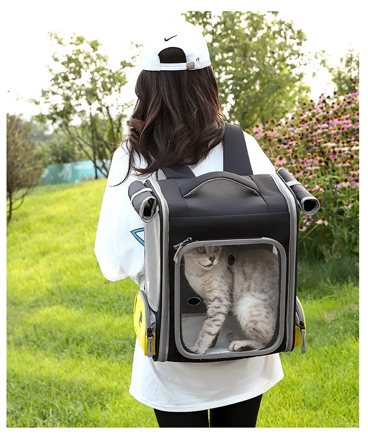 Disney C — sac à dos de transport à roulette pour animaux de