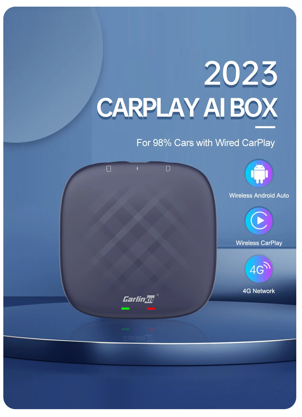 Carlinkit Carplay AI BOX Tbox-Plus - GPS Navigation & DMS