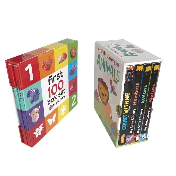 Профессиональные Детские картонные книги в твердом переплете/детские настольные с принтом