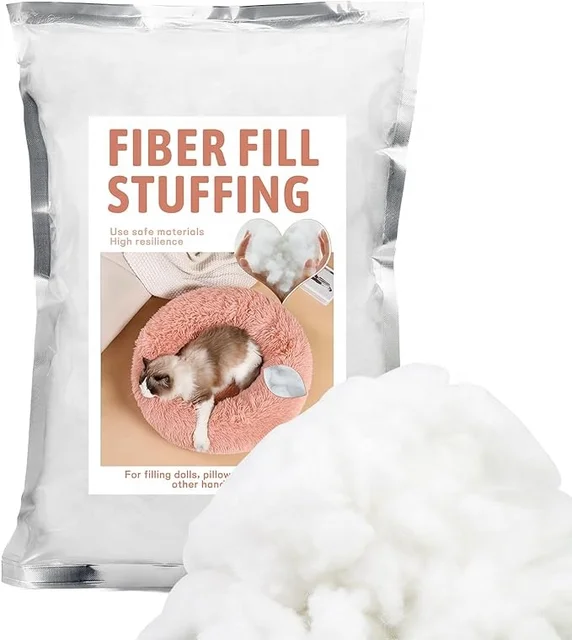 High Quality White PP Cotton for Stuffed Filling Custom Size Polyester Fiber Filling