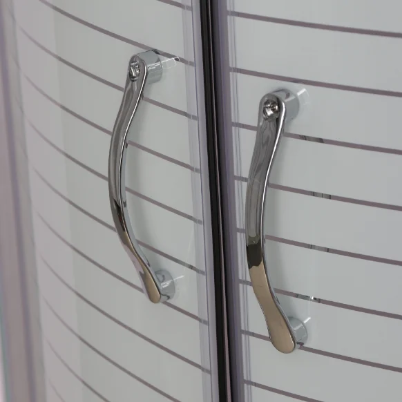 
4/5/6mm sliding glass door printing shower cabin chrome shower room 