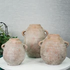 Vintage Unique Antique Vases Wholesale Vintage Design Unique Round Jar Shape Home Table Decor Pottery Antiques Vases Terracotta Flower Vase
