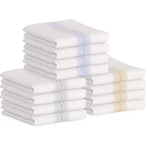 100% хлопчатобумажное чайное полотенце окрашенная пряжа простая полосатая серия Кухонное кухонное