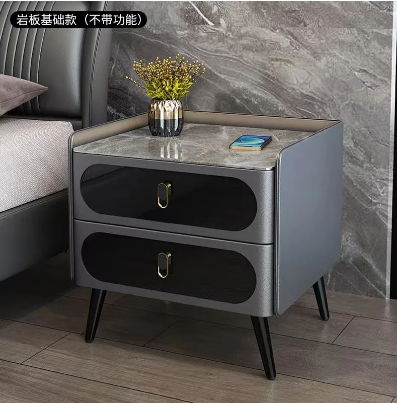 New minimalist modern smart bedroom wireless rechargeable multifunctional bedside table