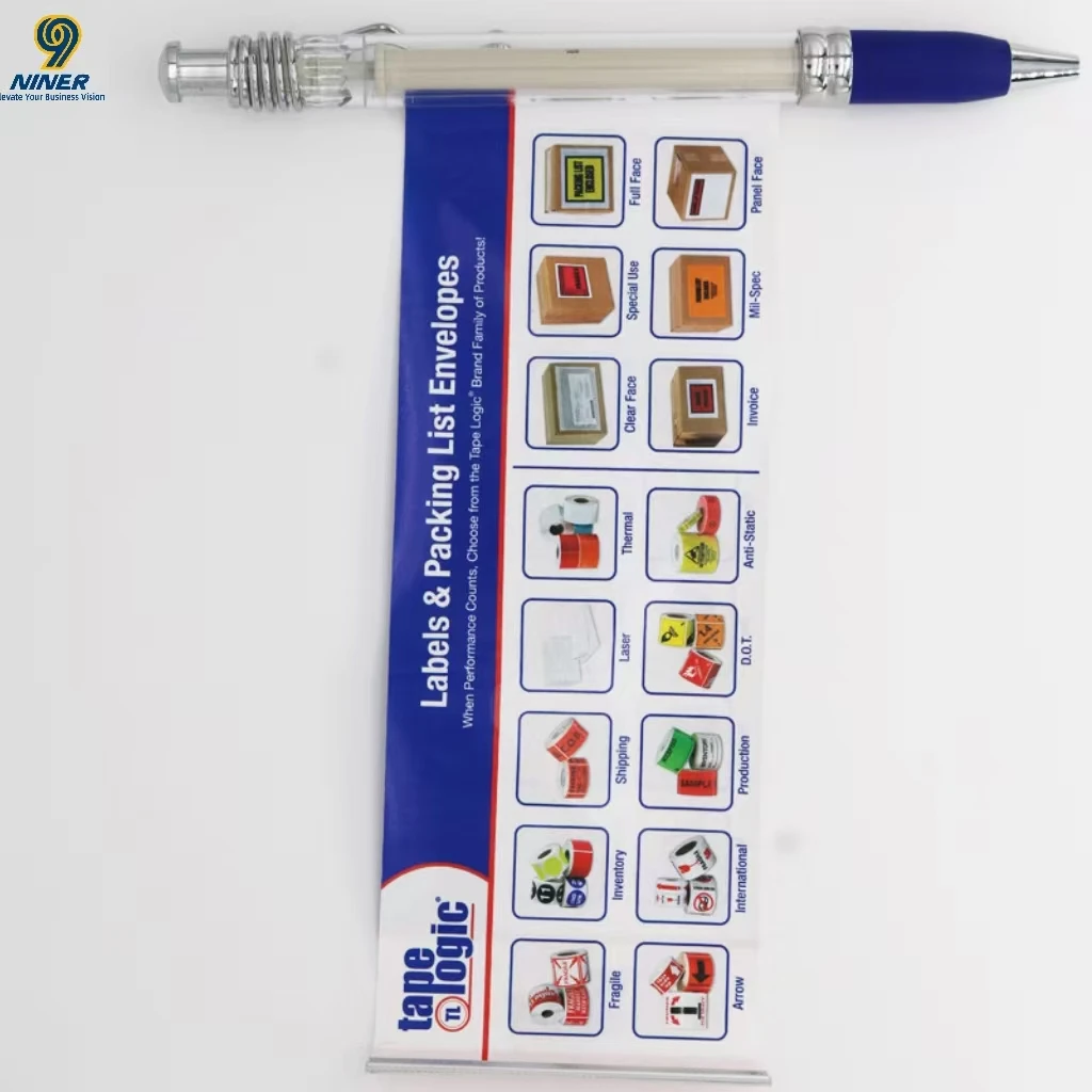 Customized Advertising Paper Pens, Creative Gift Pens, Metal Pull Pens, Enterprise logo Customization preview 6