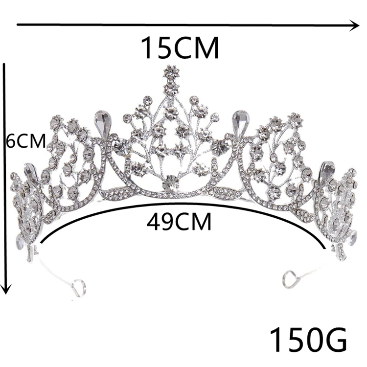 Vintage Baroque Headband Crown Bride Headpiece Bridal Wedding Party