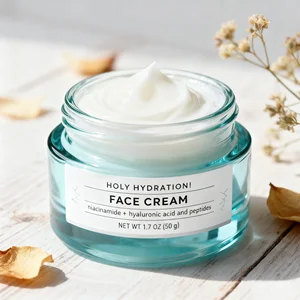 Niacinamide 5% Hyaluronic Acid Peptides Wonder Face Cream Lotion Holy Hydration Brighten the Skin and Improve Dullness