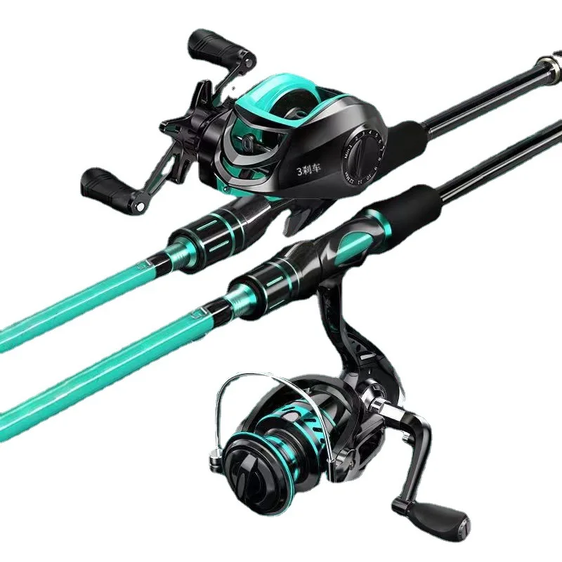 Canne à pêche 2,4 m Carbone haute résistance Léger haute performance Scion ultra sensible Roue à gouttes d'eau main droite blanc - Sport