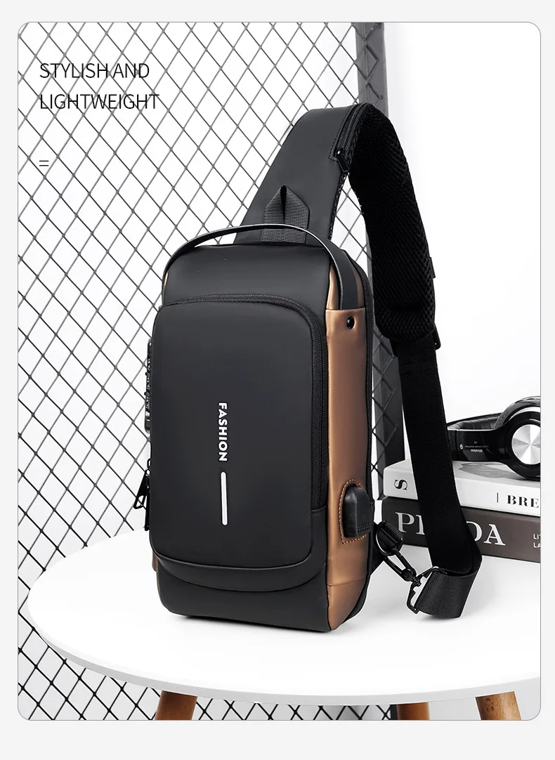 Fashion Hot Selling,Large Capacity Cross-body,Chest,shoulder Bags,backpacks Clutch Wallets With Combination Lock for Men
