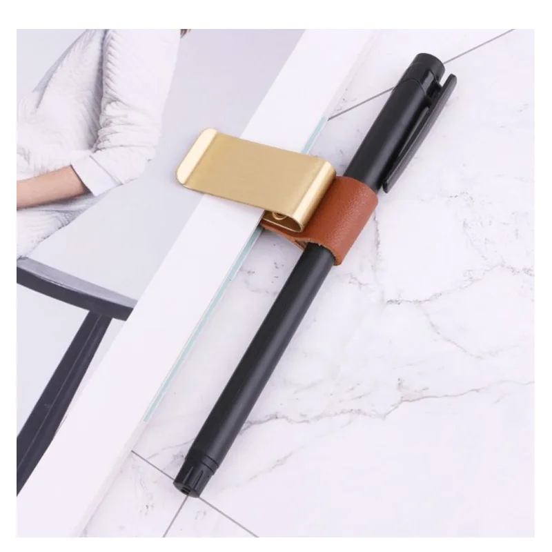 1PC New Elastic Ring Pen Holder Self-Adhesive Leather Pen Clip Loop For  Notebooks Journals Clipboards Pencil Elastic Pen Cover - Price history &  Review, AliExpress Seller - PTDWCR Official Store