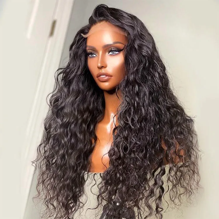 Wholesale Pre Plucked Lace Front Human Hair Wigs 250 Density display picture 2