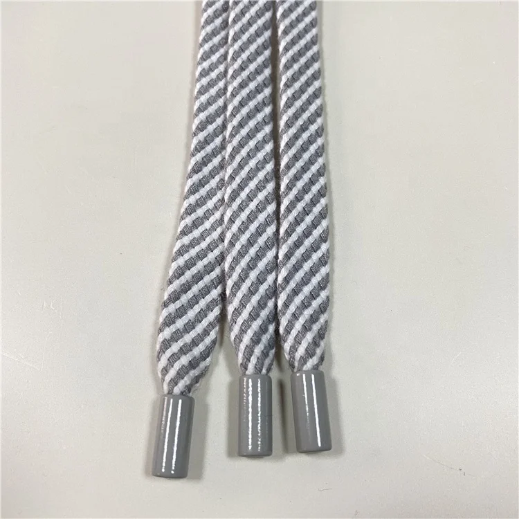 Factory Wholesale Drawstring Cord Polyester Cotton Flat Draw String Drawcords