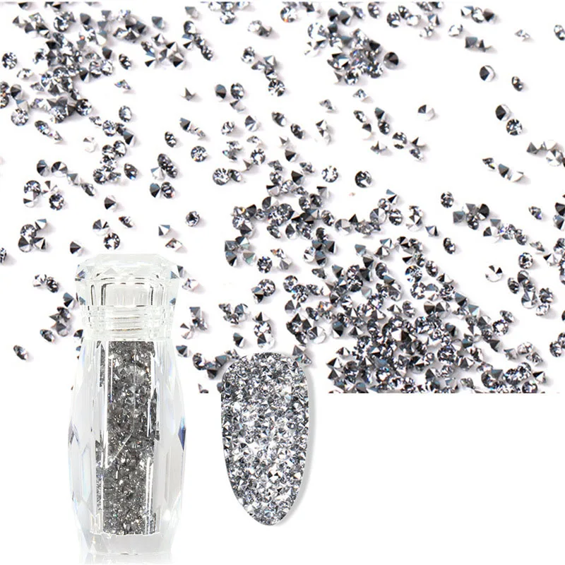 Glitter Micro Diamond Glass Crystal Rhinestones Glitter Pixie Crystal for Nails Art Decoration details