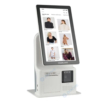 TZ158 desktop face recognition digital touch screen kiosk slef-payment kiosk ordering system