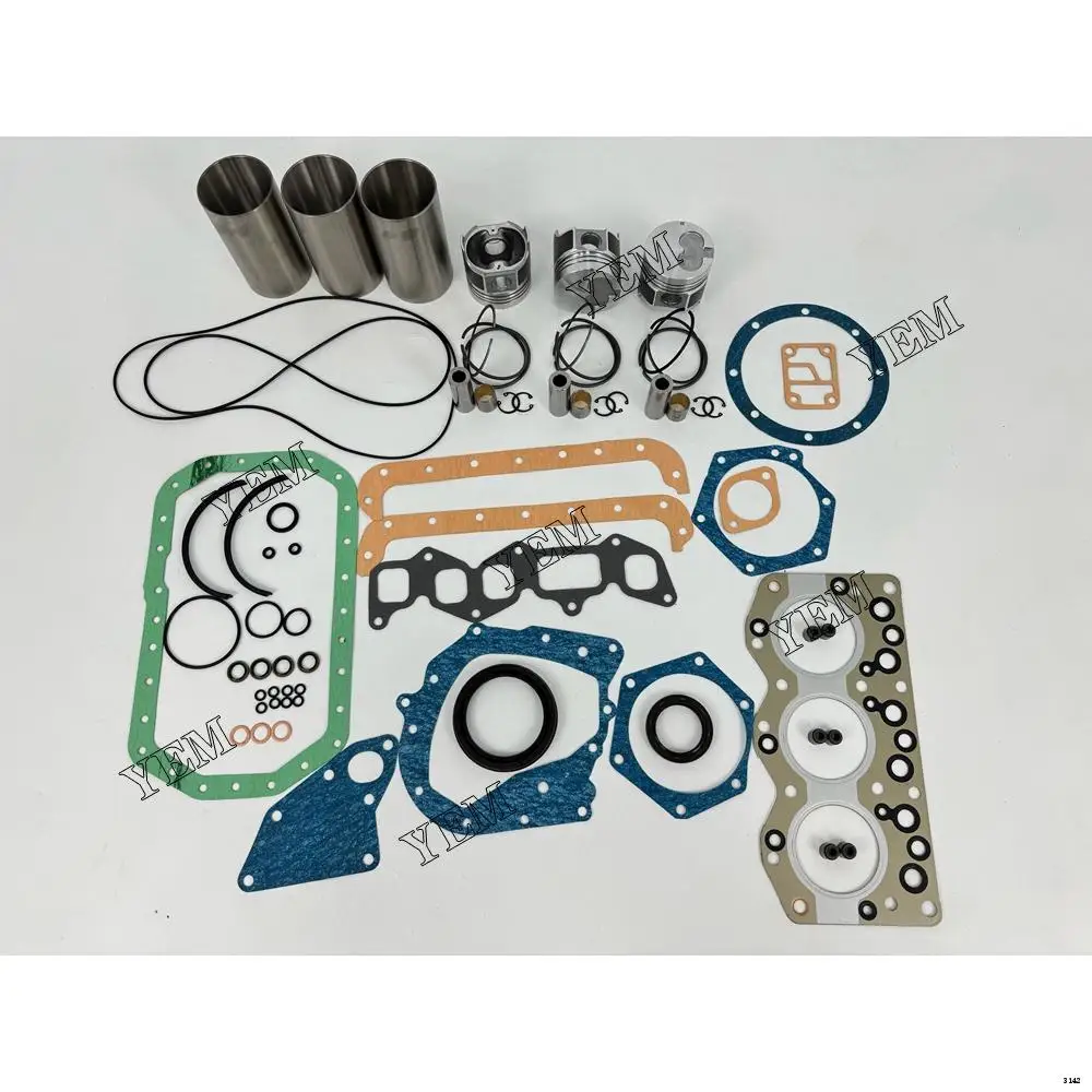 3AE1 Engine Rebuild Kit With Full Gasket Kit Piston Rings Liner for Isuzu