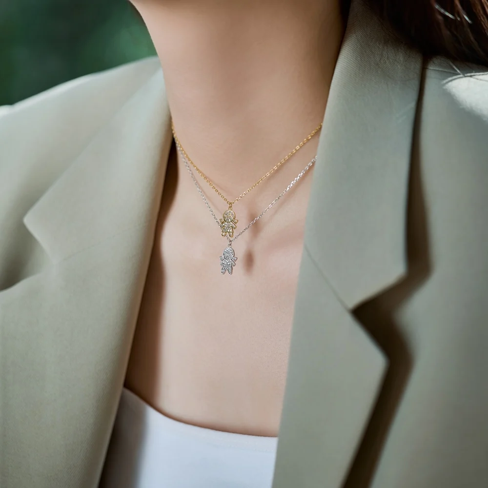 KAKODIY 925 Sterling Silver Chain 5A Cubic Zirconia Girls Pendant Necklace Women Daily Wear Dress Jewelry OEM ODM detail 3