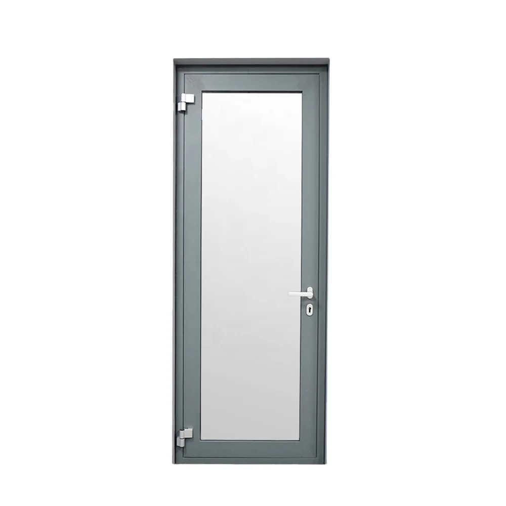 black aluminium frame aluminium casement door with china german top brand hinges for front door