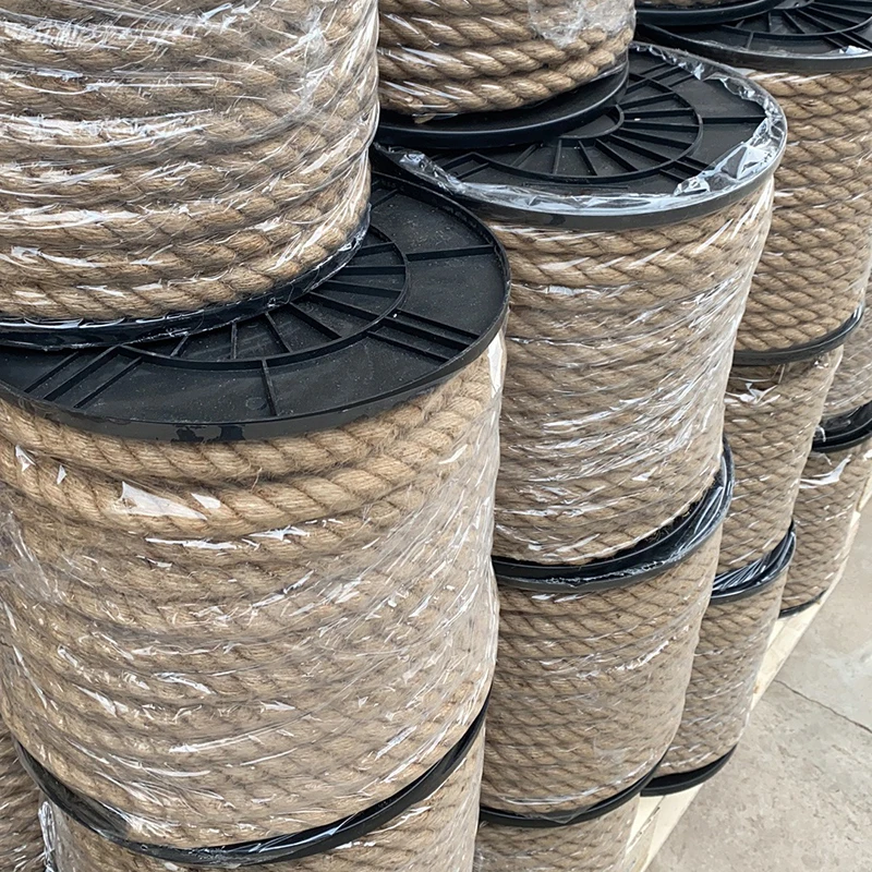 Factory Direct Supply 6-60 mm Natural Jute Rope Twine Twisted Manila Rope Hemp Rope for Craft Decorative Landscape
