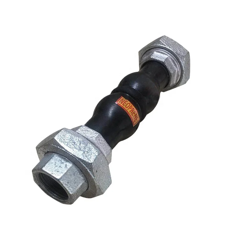 New Design Union Type Flexible Pipe Fittings Screws DIN Standard Threaded Rubber Expansion Joint