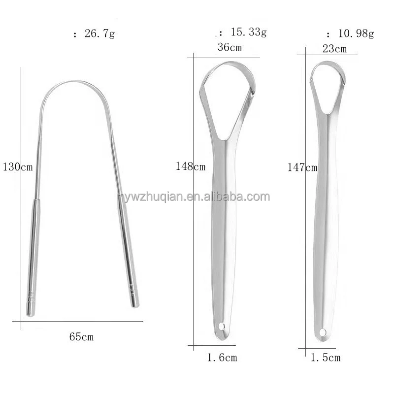 Oral Hygiene Care Tools Stainless Steel Tongue Scraper Tongue Cleaner