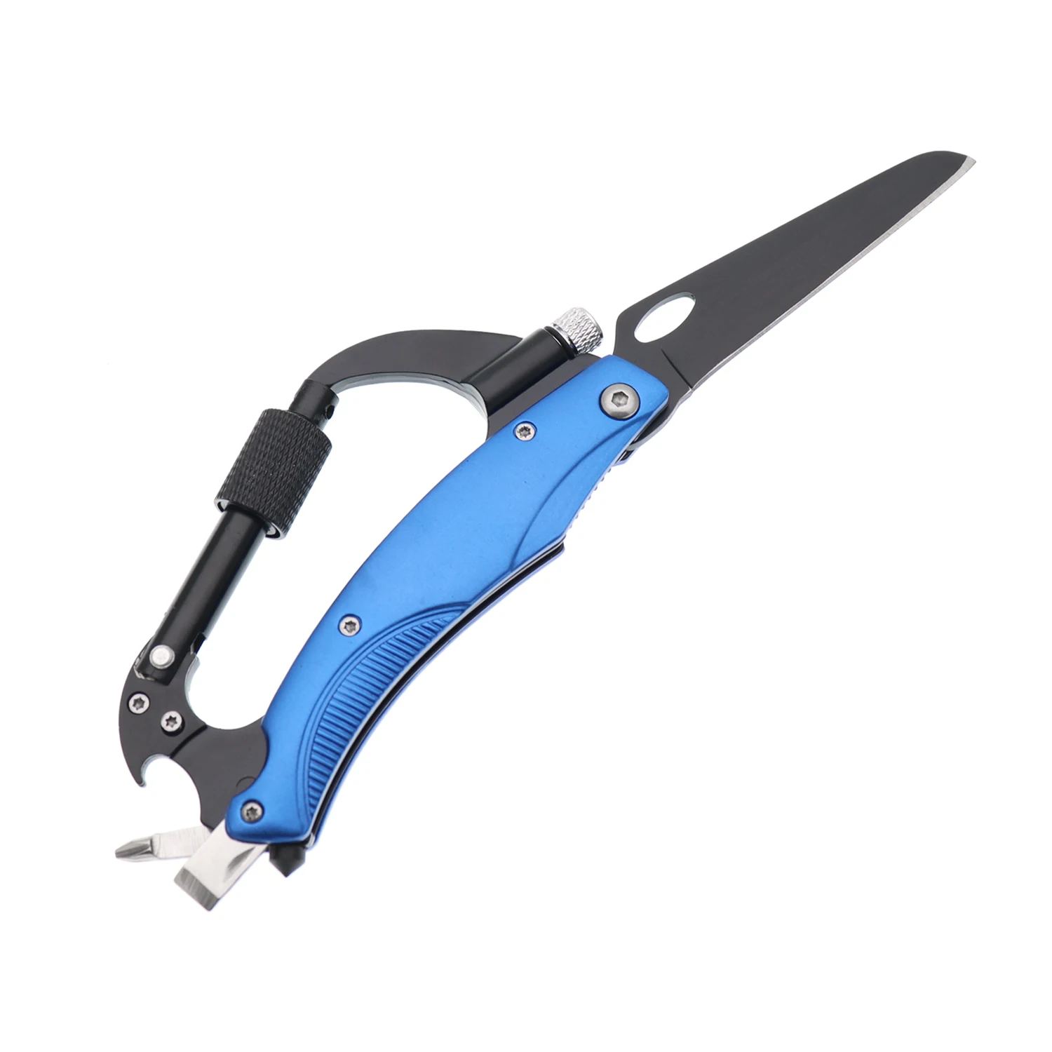 Carabiner Pocket Knife with Led Light