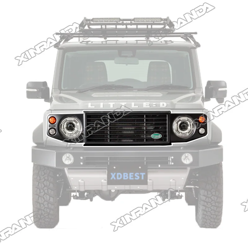 Маленький D защитник Стиль переднего бампера Гриль Крышка передняя решетка для suzuki jimny тела