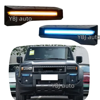 YBJ car accessories Front Fog Lamp DRL For Toyota Prado LC250 2024-2027 Daytime Running Light Modified Headlight LED 12V